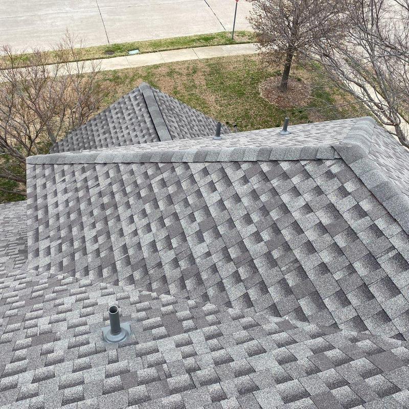 GAF Timberline shingle roof with ridge vents in Carrollton TX GAF Timberline shingle roof with ridge vents in Carrollton TX