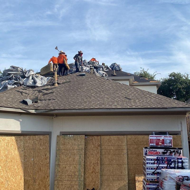 GAF Timberline HDZ roof replacement with debris removal GAF Timberline HDZ roof replacement with debris removal