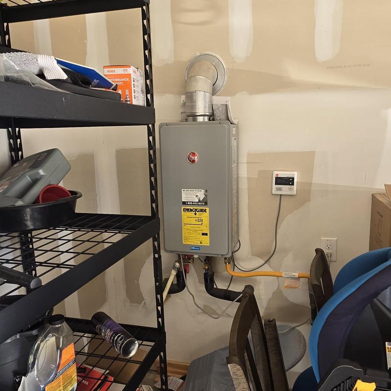 Rheem tankless water heater with new igniter coil