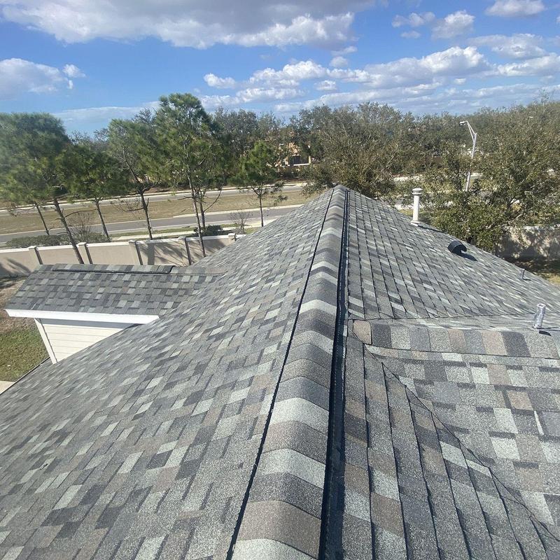 Thunderstorm Grey TAMKO Titan XT shingle roof installation