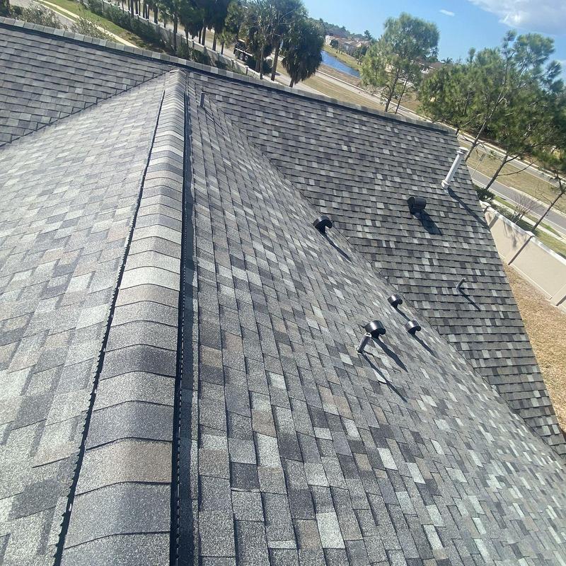 Thunderstorm Grey TAMKO Titan XT shingle roof panels