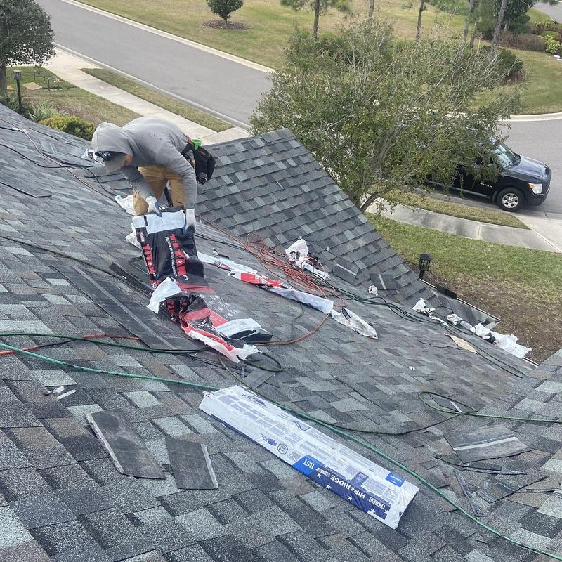 Thunderstorm Grey TAMKO Titan XT roof shingles installation