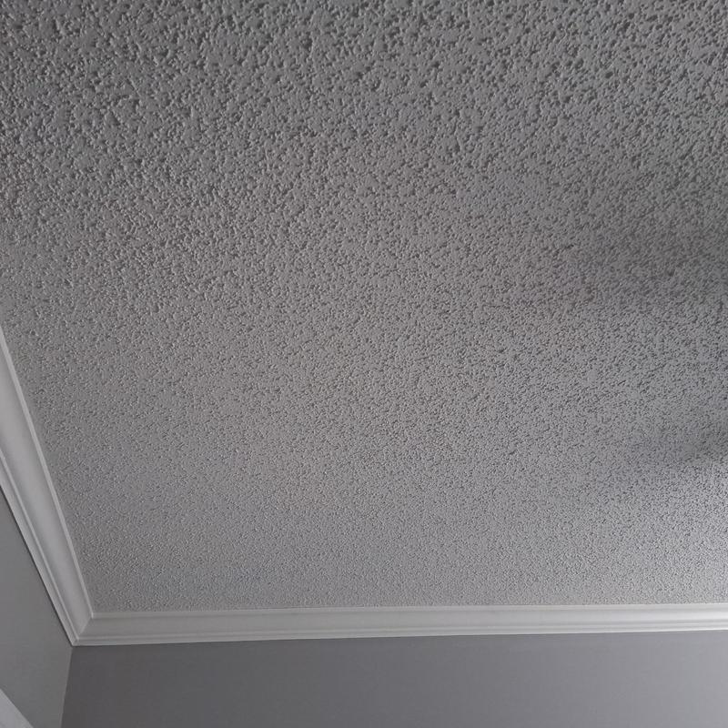 Popcorn ceiling with fresh paint in Loganville, GA