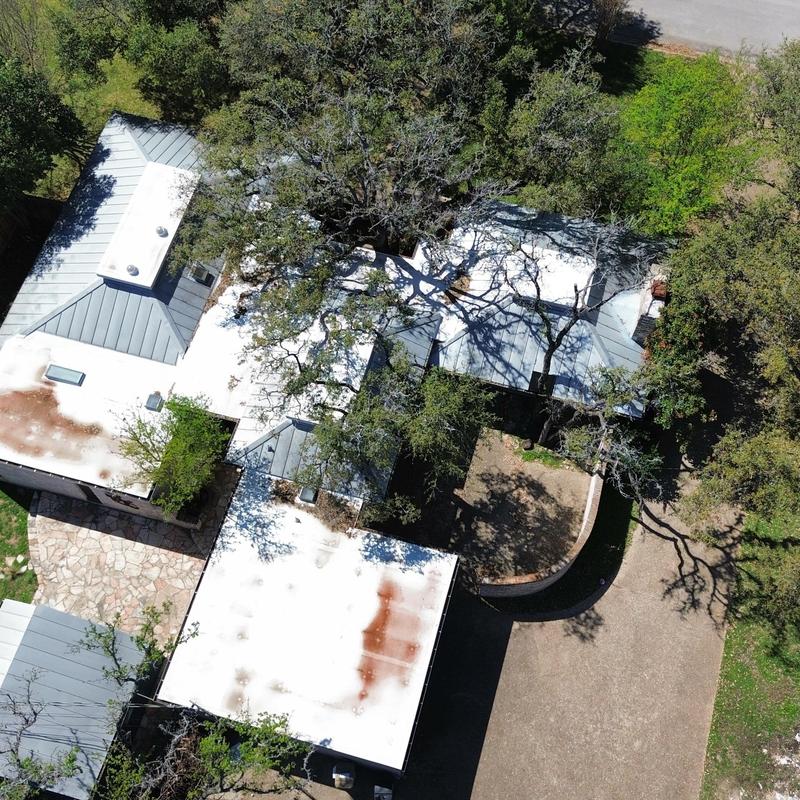 60 mm TPO flat roof after rainstorm, no leaks 60 mm TPO flat roof after rainstorm, no leaks