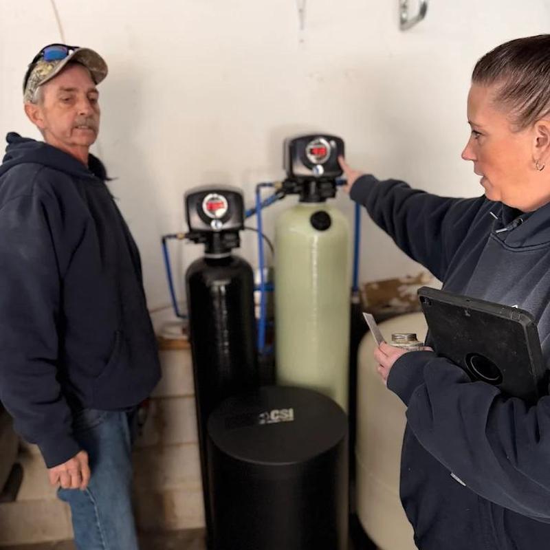Whole house water softener and filter installation
