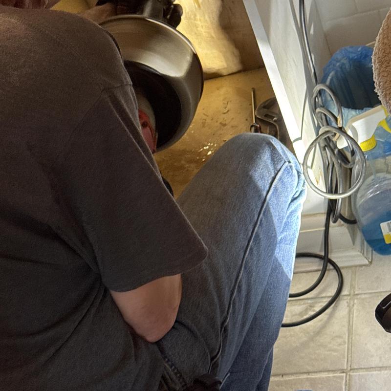 Bathroom sink P-trap and pop-up assembly repair Bathroom sink P-trap and pop-up assembly repair