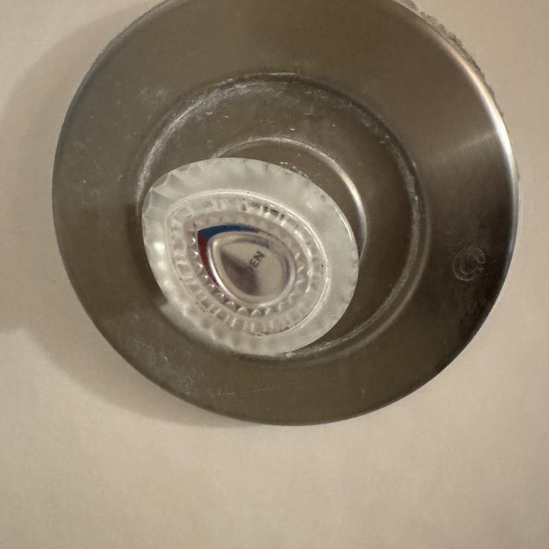 Moen crystal shower handle upgrade with chrome trim