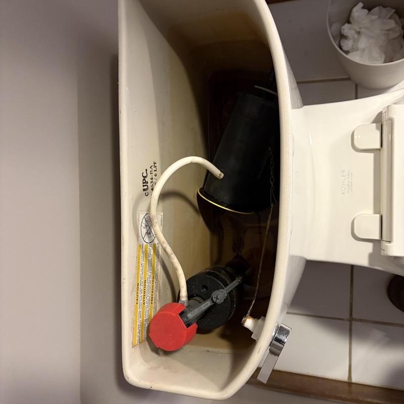 Kohler toilet fill valve and supply installation