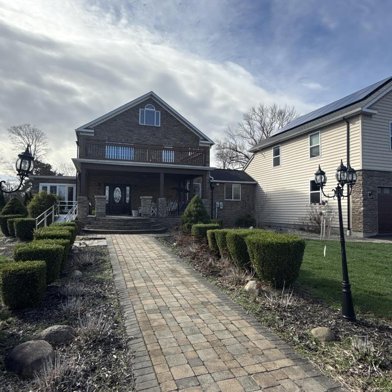 Roof with solar panels on residential home, Canal Winchester Roof with solar panels on residential home, Canal Winchester