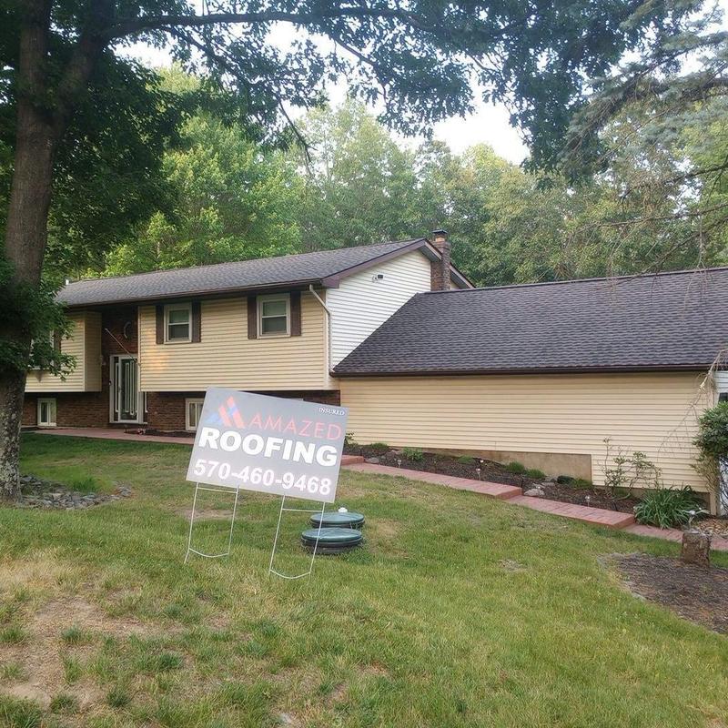 Shingle roofing on residential home in East Stroudsburg