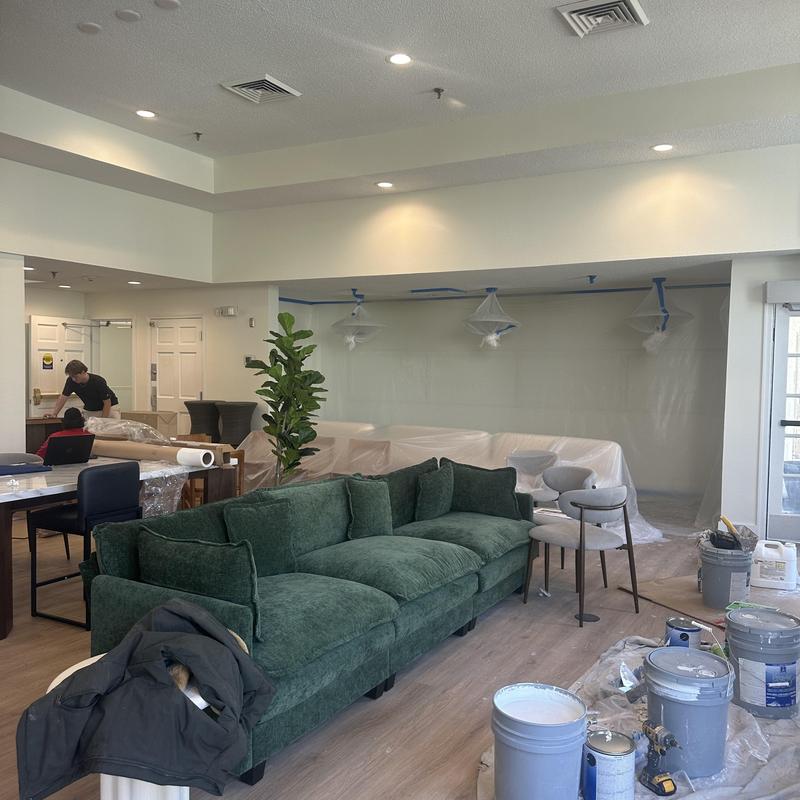 Drywall and ceiling renovation with painting prep Drywall and ceiling renovation with painting prep