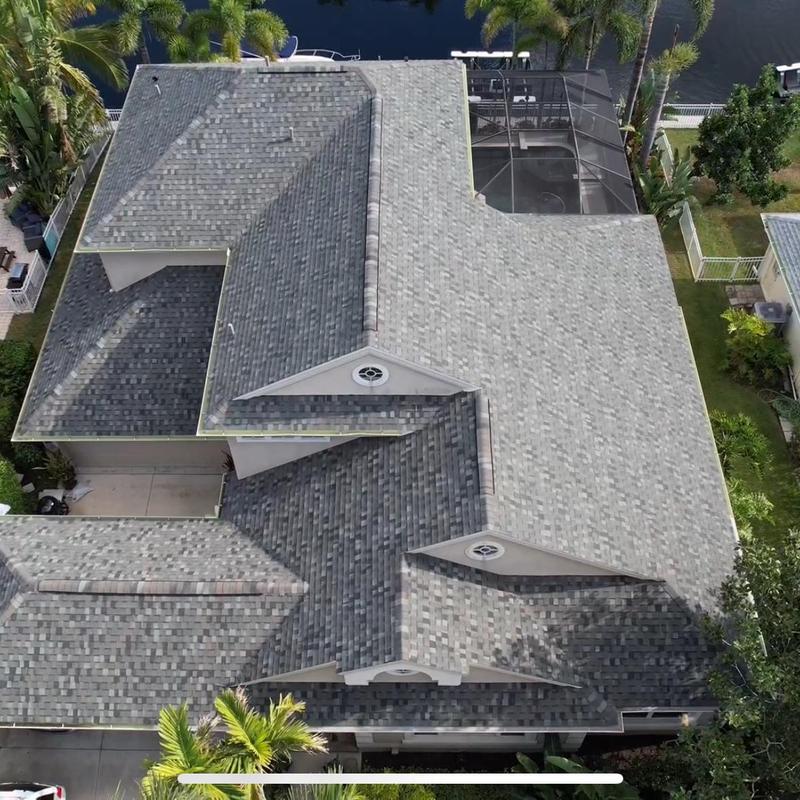 Titan XT roofing shingles installation on Florida home
