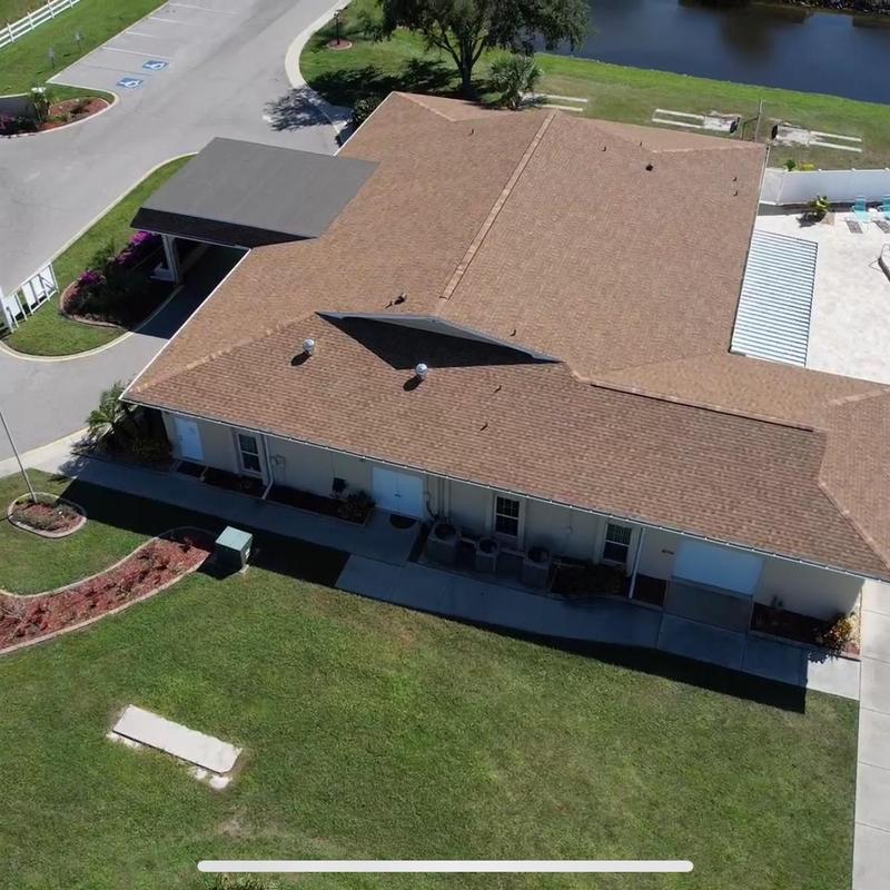 TAMKO Titan XT shingle roof on clubhouse building