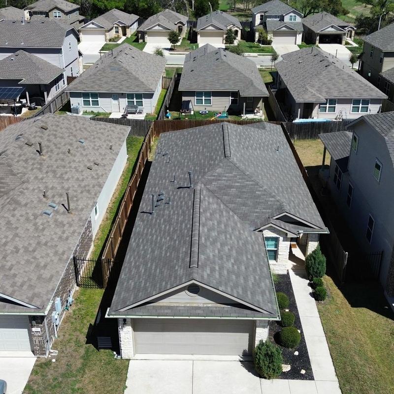 GAF Royal Sovereign shingle roof replacement, Weathered Gray GAF Royal Sovereign shingle roof replacement, Weathered Gray