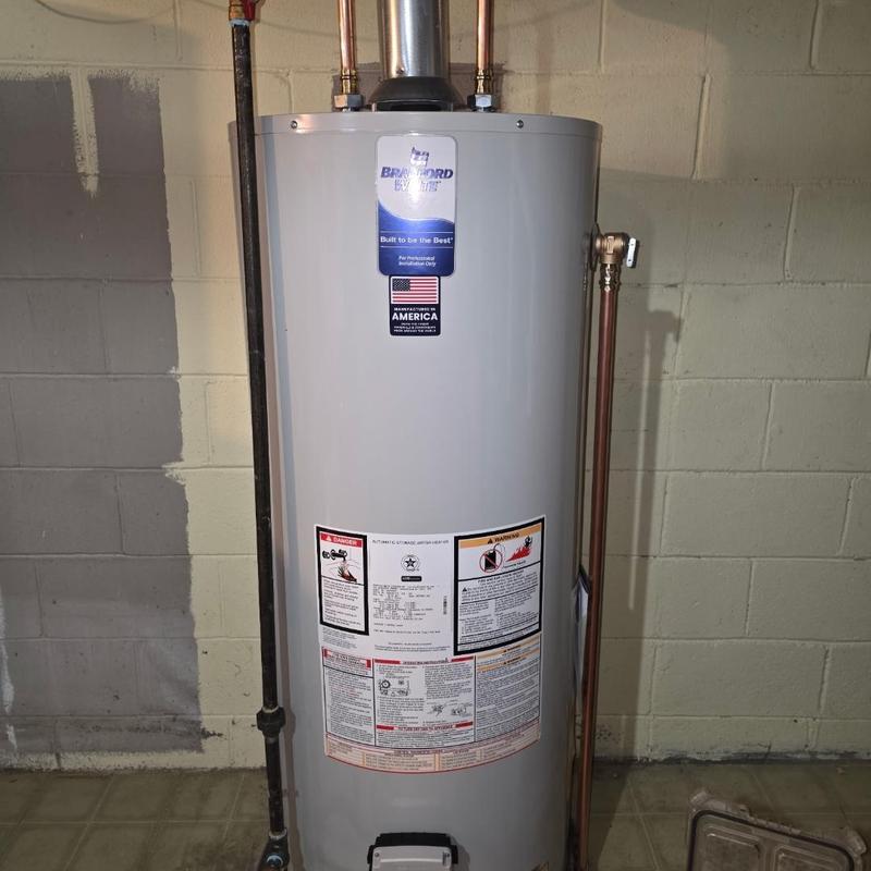 Bradford White 50 gallon water heater installation