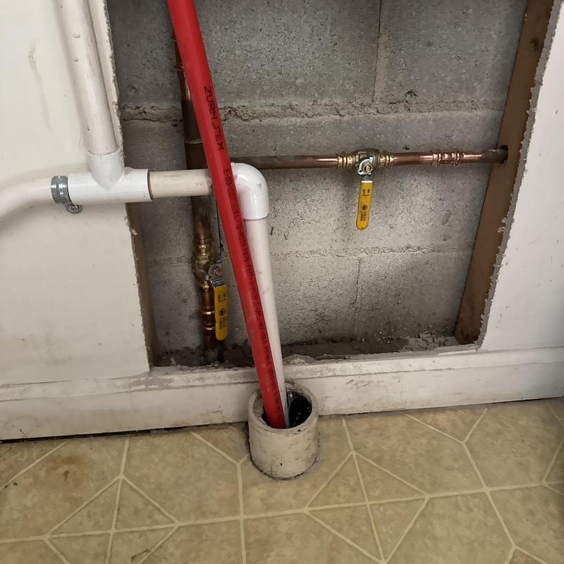 Pro-press ball valves on copper water pipes