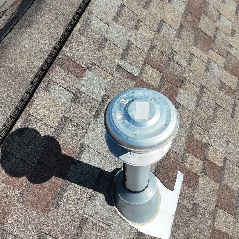Roof vent pipe and shingle hail damage inspection