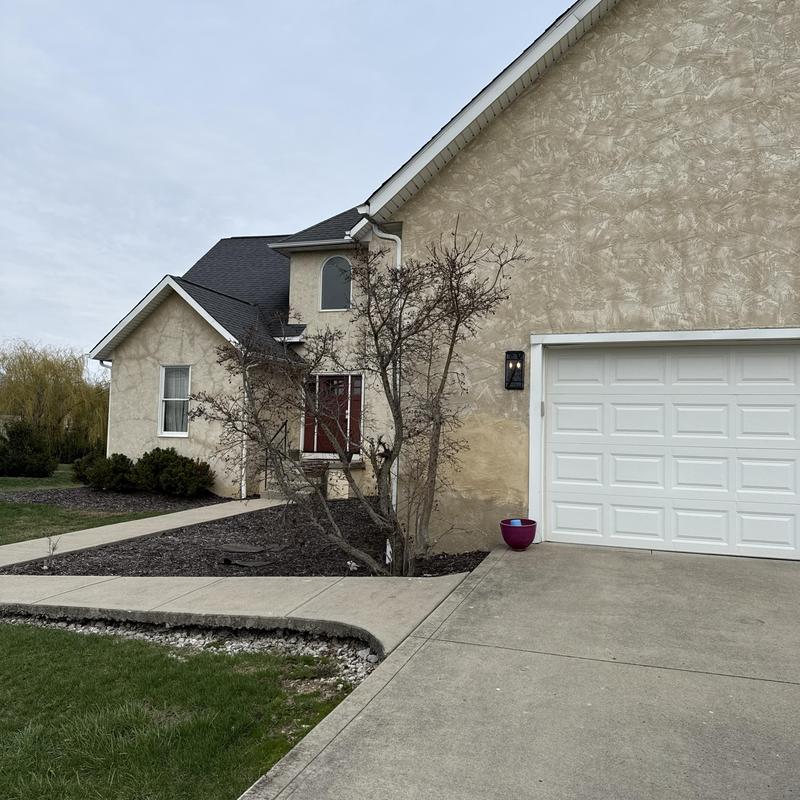 Roof shingles inspection at residential house Roof shingles inspection at residential house