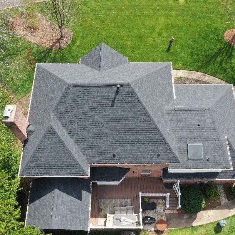Owens Corning Duration Onyx Black roof shingles installation Owens Corning Duration Onyx Black roof shingles installation