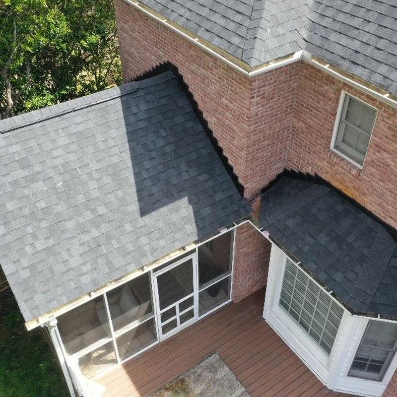 Owens Corning Onyx Black shingle roof installation Owens Corning Onyx Black shingle roof installation