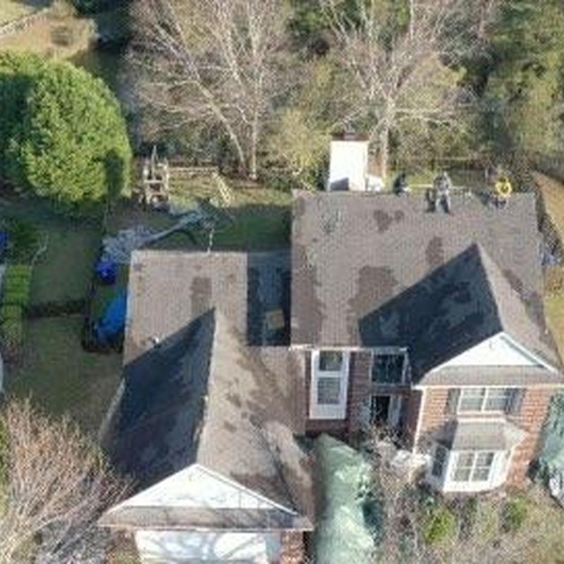 Owens Corning Duration Estate Gray shingle roof installation Owens Corning Duration Estate Gray shingle roof installation