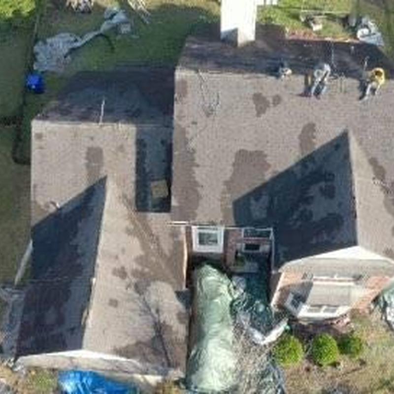 Owens Corning Duration Estate gray roof shingles installation Owens Corning Duration Estate gray roof shingles installation