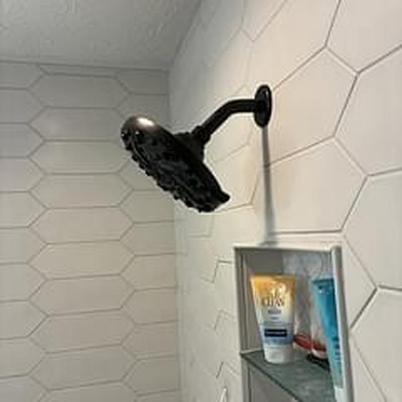 Tuscany shower faucet and owner supplied shower head