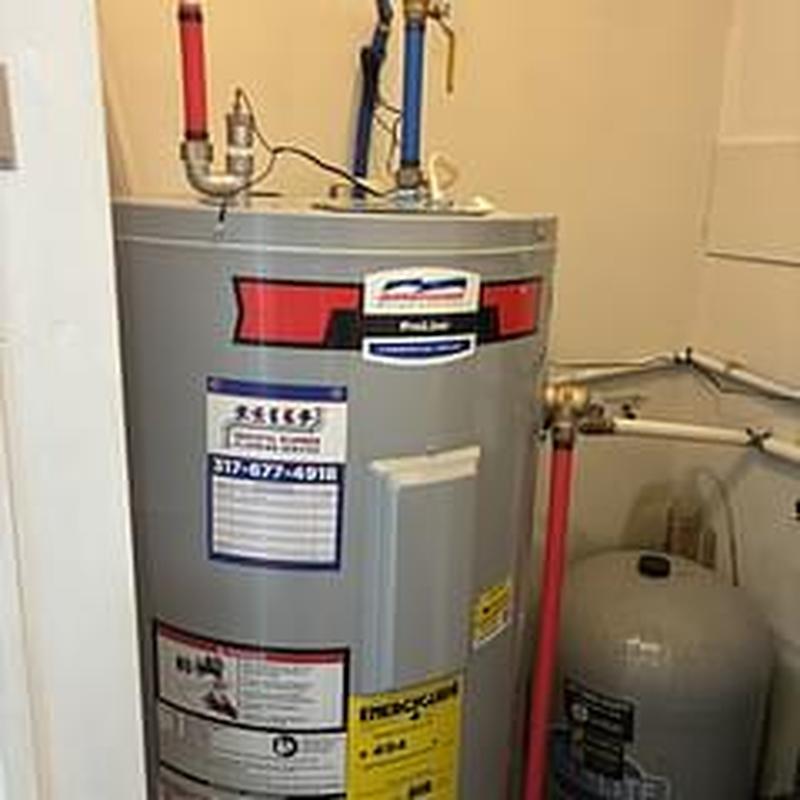 50 gallon electric water heater with new plumbing