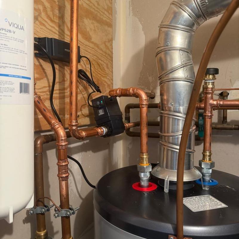 40 gallon atmospheric water heater with copper piping