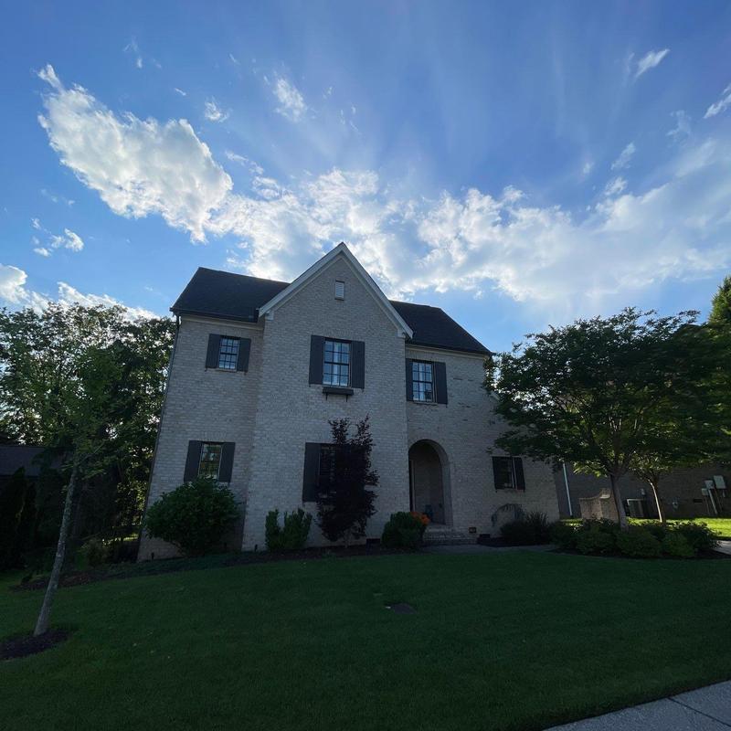 Asphalt shingle roof inspection with hail damage