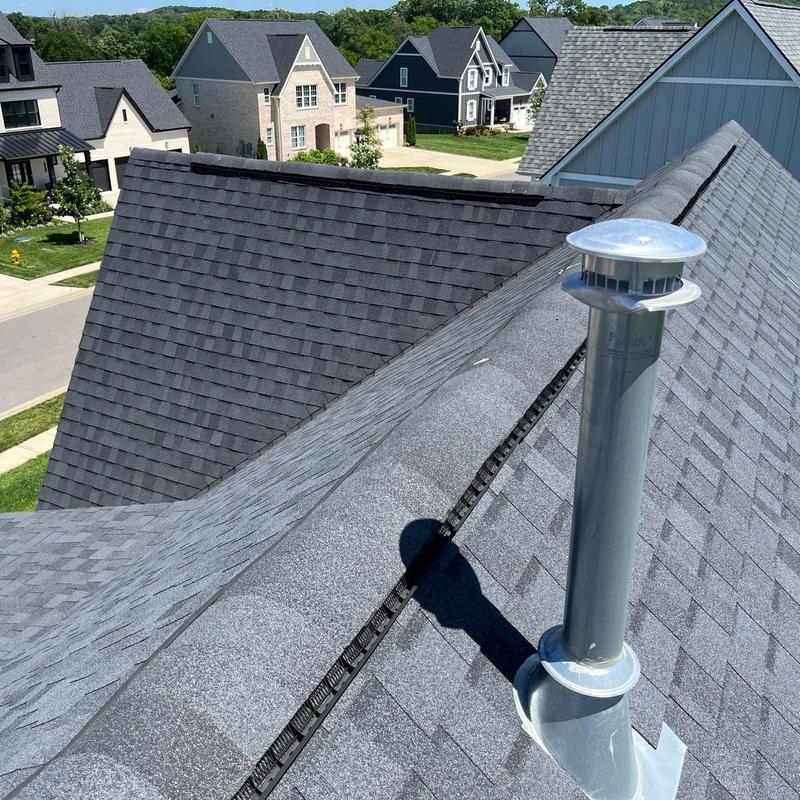 Roof vent flashing and shingle hail damage inspection