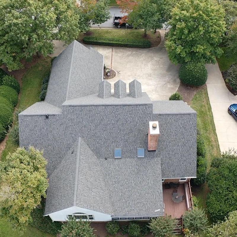 Owens Corning Duration Williamsburg Gray roof shingles view Owens Corning Duration Williamsburg Gray roof shingles view