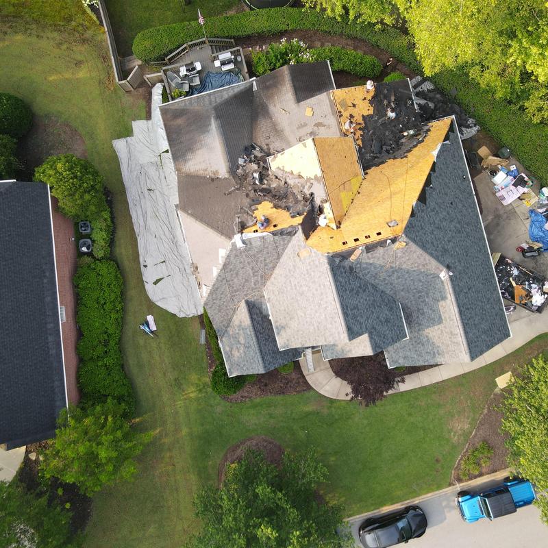Owens Corning Duration Estate Gray roof replacement job Owens Corning Duration Estate Gray roof replacement job