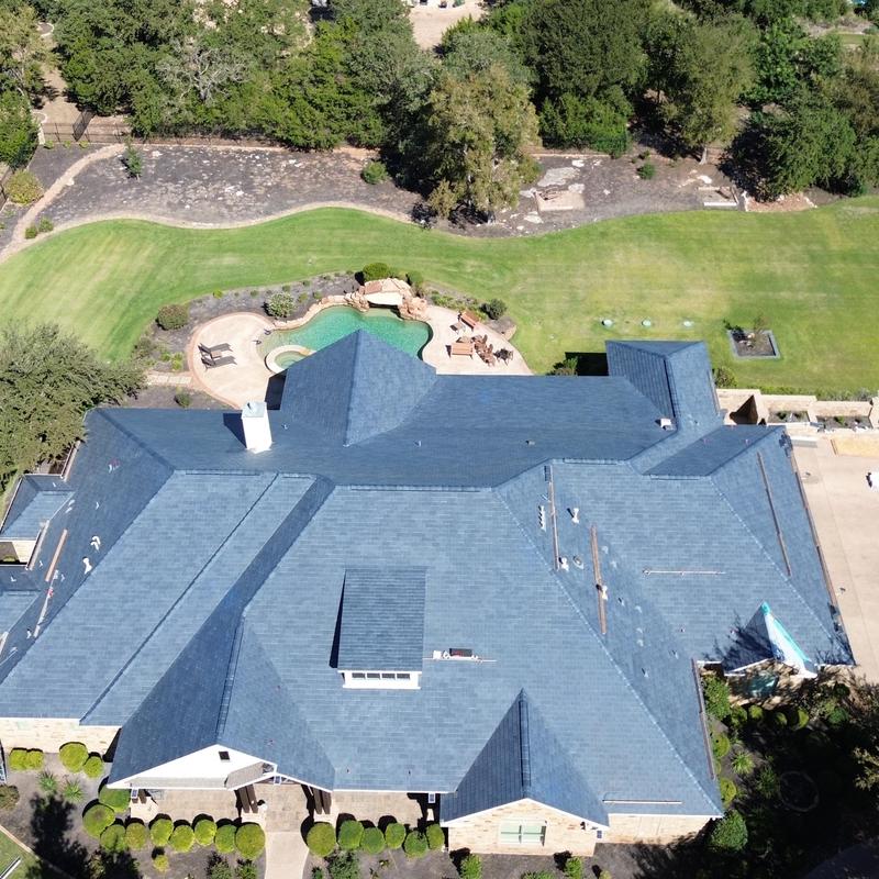 DaVinci Slate Synthetic Roof with Copper Chimney Cap DaVinci Slate Synthetic Roof with Copper Chimney Cap