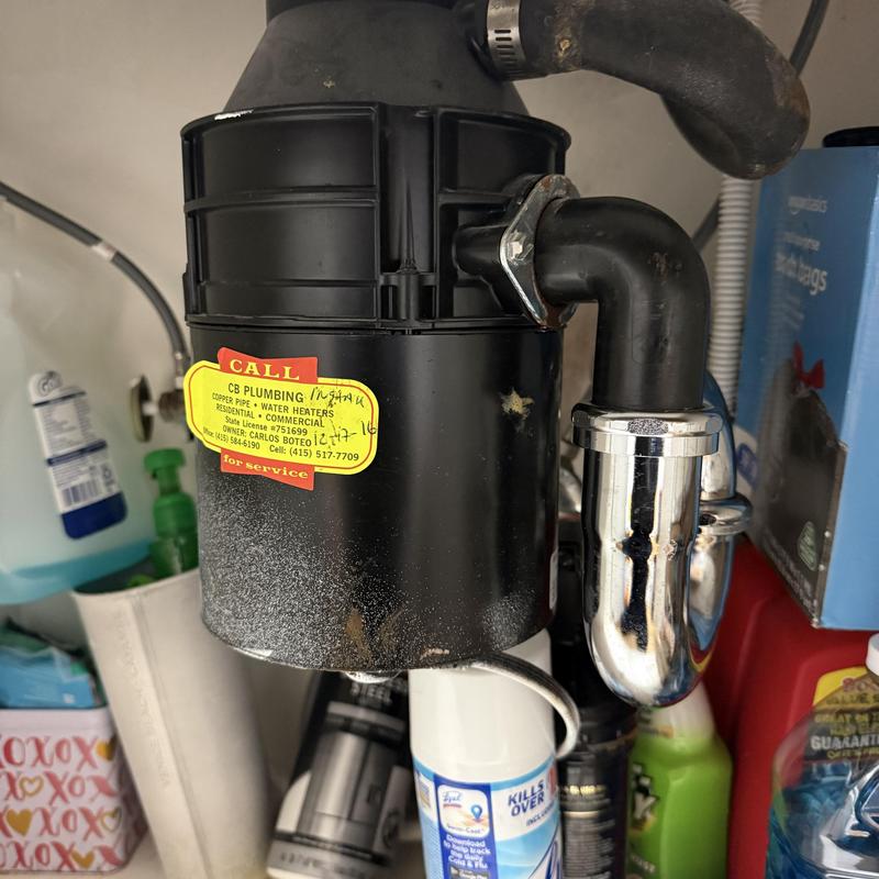 Garbage disposal unit replacement with new HP model