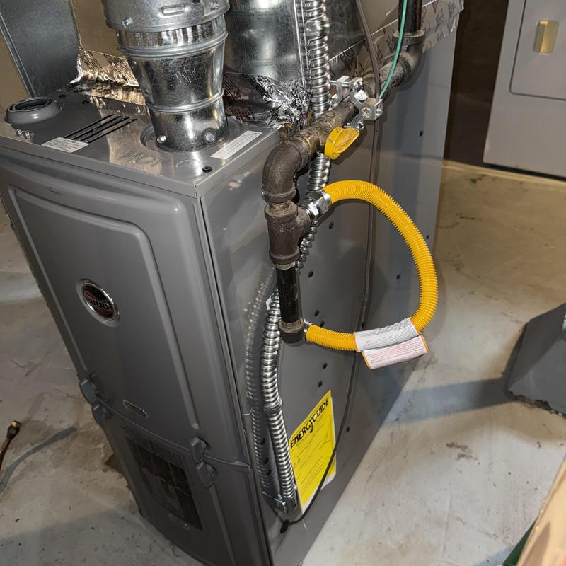 80% efficiency gas furnace with new media filter installed 80% efficiency gas furnace with new media filter installed