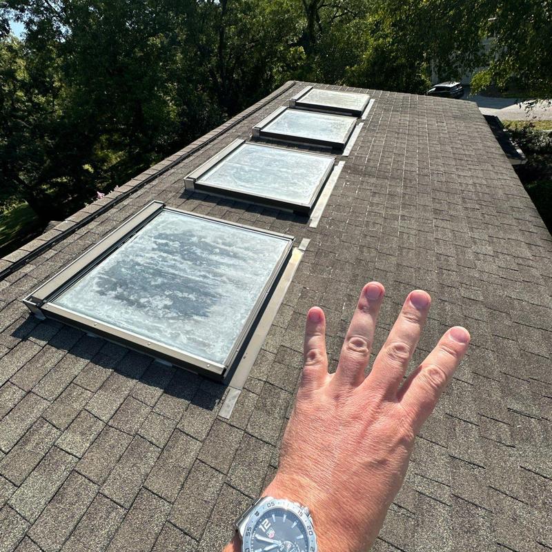 Skylights on Owens Corning shingle roof in Greenwood SC Skylights on Owens Corning shingle roof in Greenwood SC