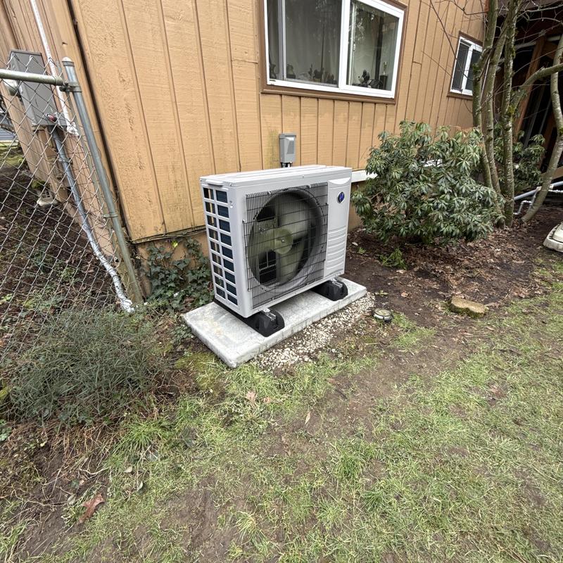 Friedrich variable speed heat pump installed outdoors Friedrich variable speed heat pump installed outdoors