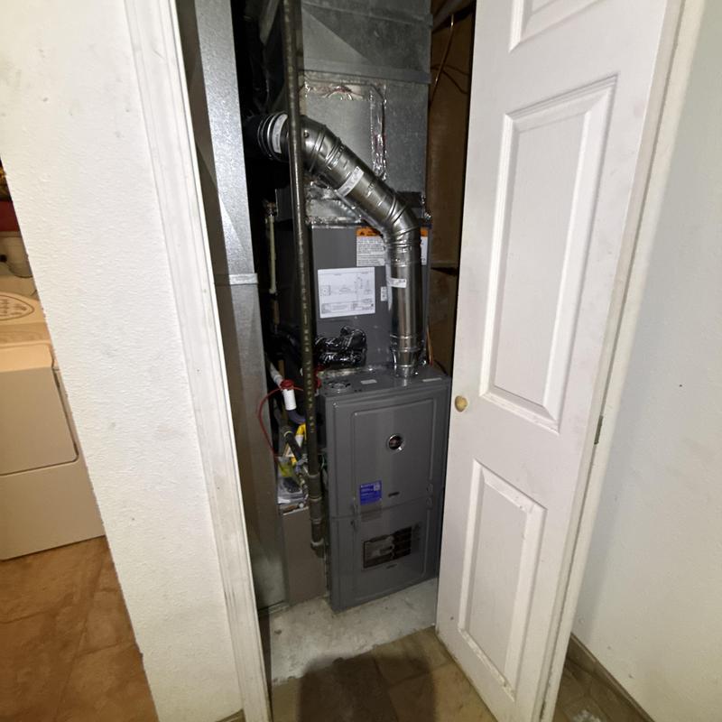 Ruud 80% two stage gas furnace with ductwork Ruud 80% two stage gas furnace with ductwork