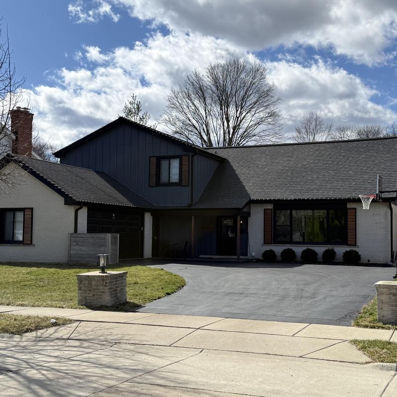 James Hardie board and batten siding on residential home