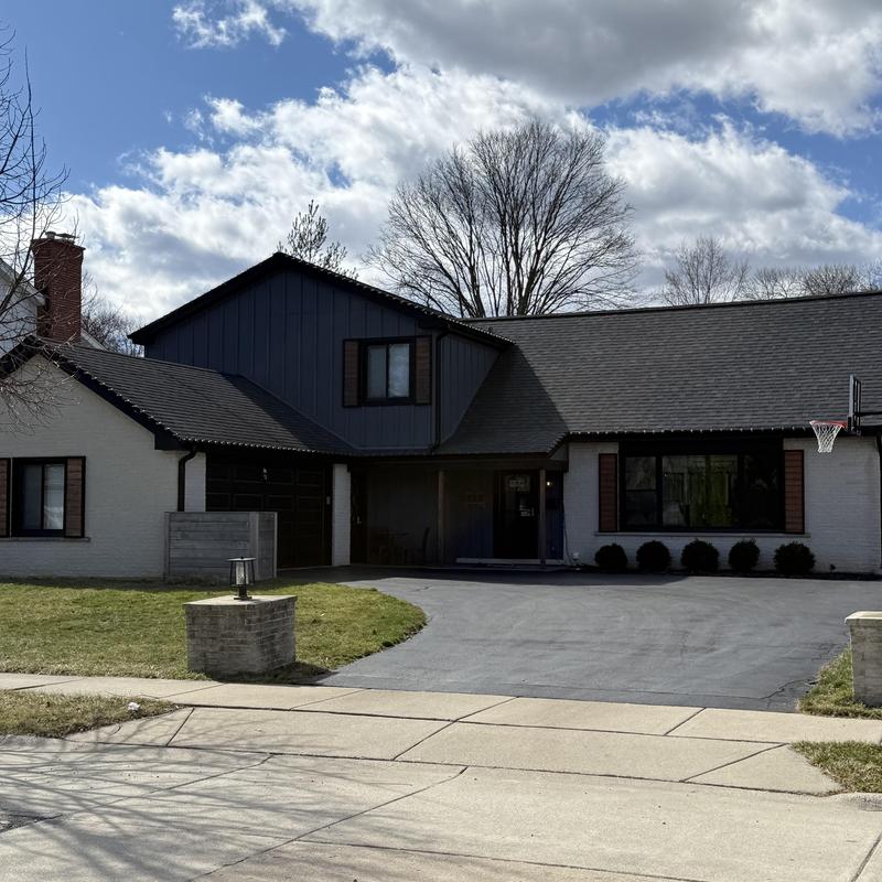 James Hardie board and batten siding on residential house