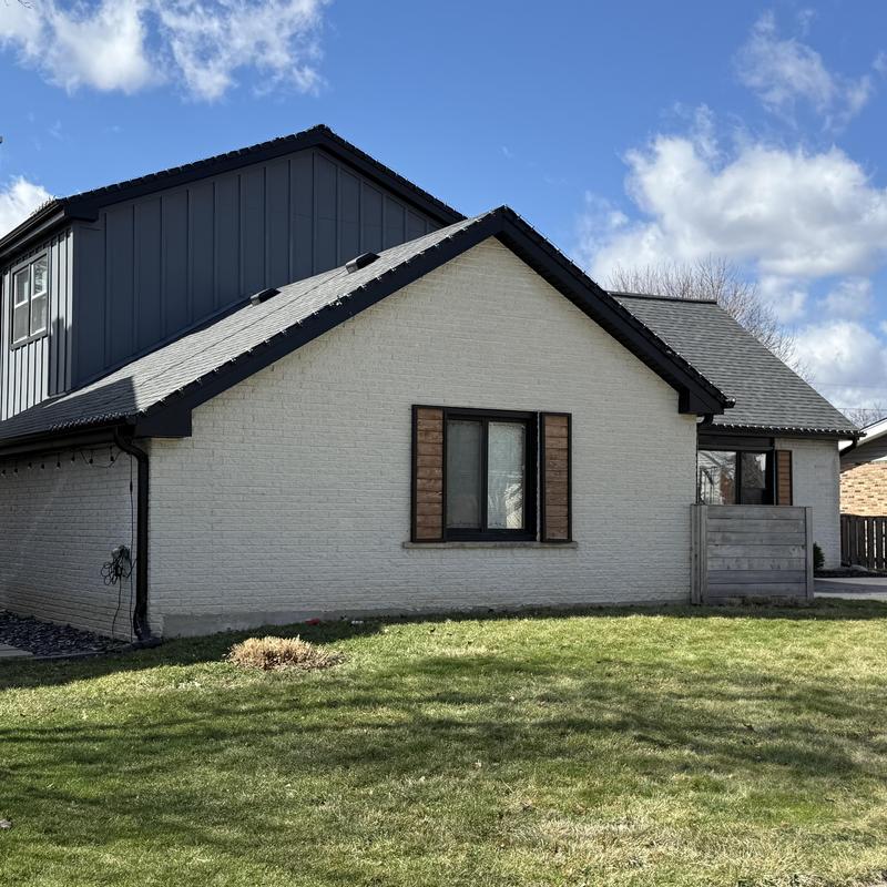 James Hardie board and batten siding on home exterior