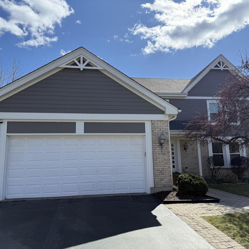 James Hardie fiber cement siding on residential garage