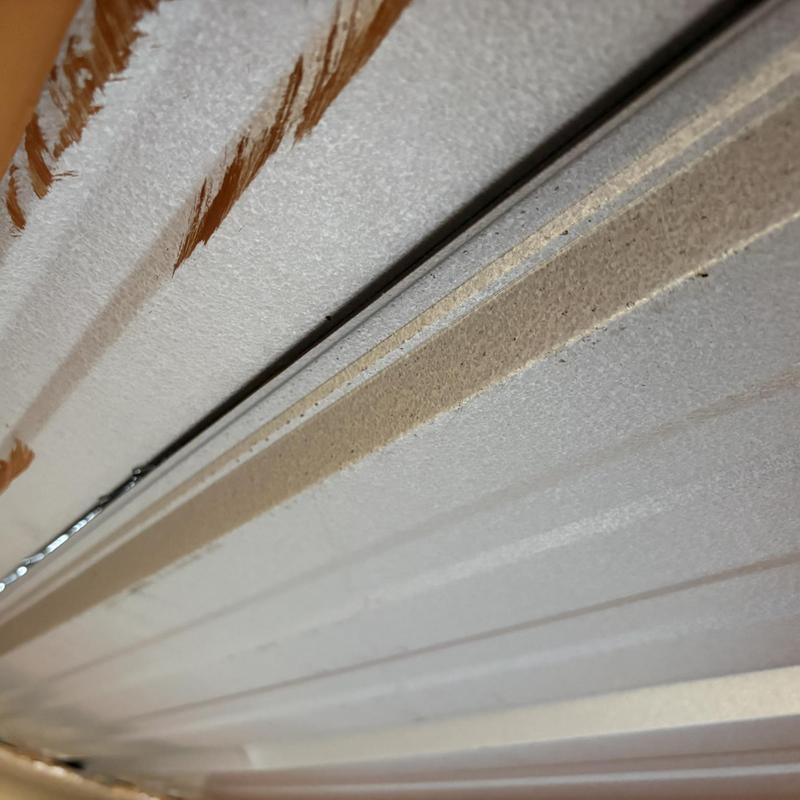 Metal porch roof panels with framing and flashing issues