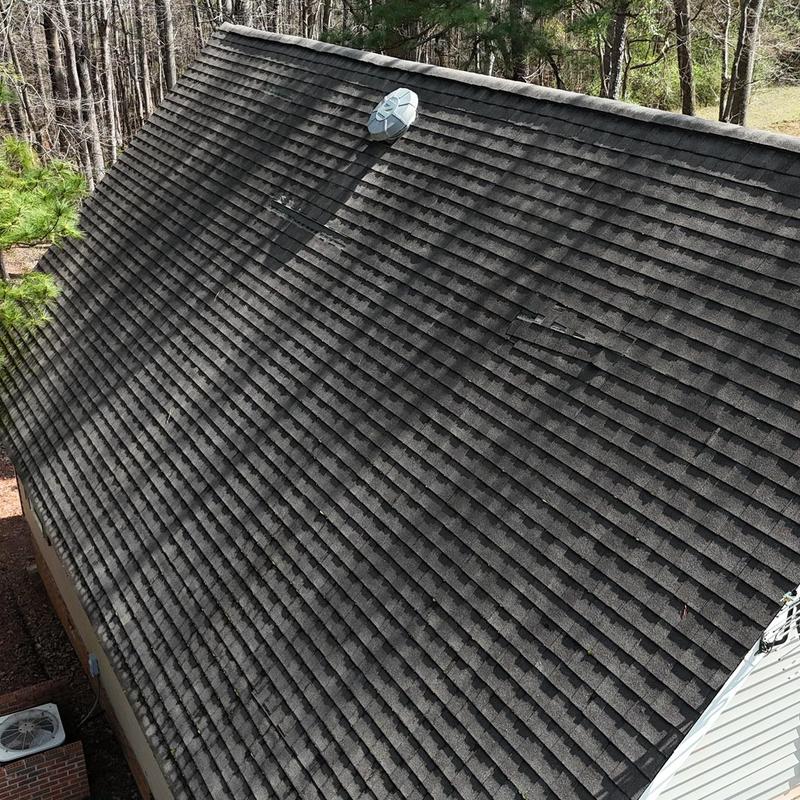 Owens Corning Duration shingle roof with vent and satellite