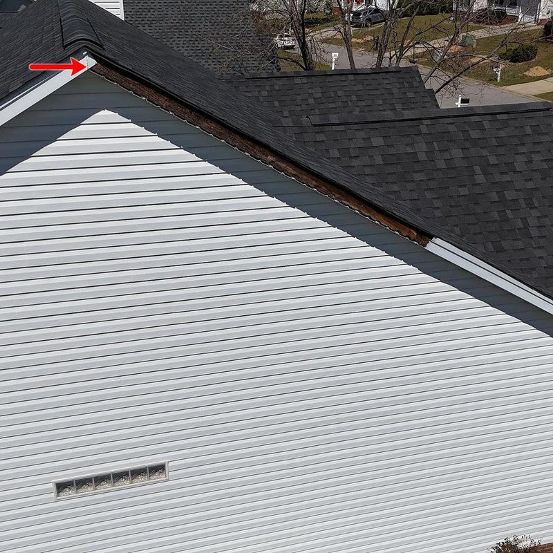 Roof soffit and fascia board repair on residential home Roof soffit and fascia board repair on residential home