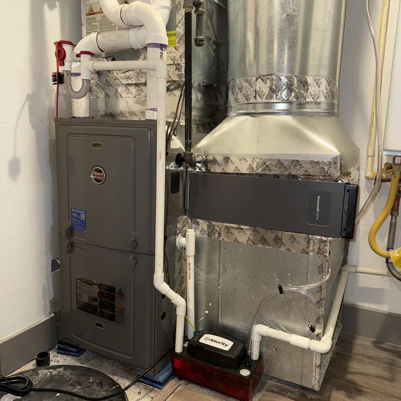 Ruud two-stage variable speed gas furnace installed Ruud two-stage variable speed gas furnace installed