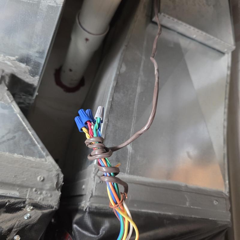 Furnace control wiring with twist-on connectors