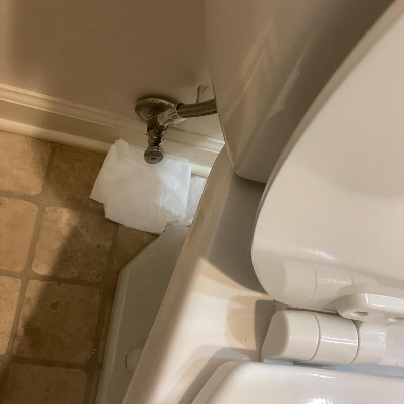 Toilet compression angle stop and supply line installation