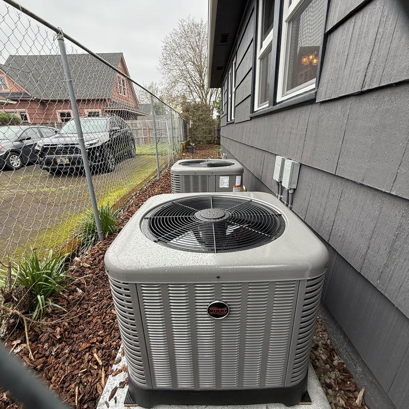 Ruud air conditioner unit installation outdoors Ruud air conditioner unit installation outdoors